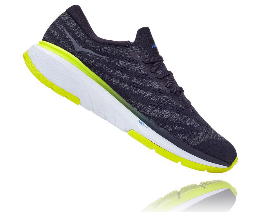 Running Shoes Mens - Hoka One One Cavu 3 - Navy - AUCFNRE-62